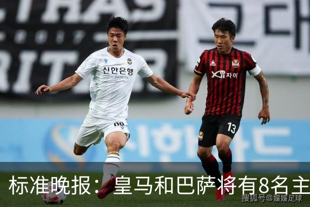 标准晚报：皇马和巴萨将有8名主力缺席国家德比，双方各4人